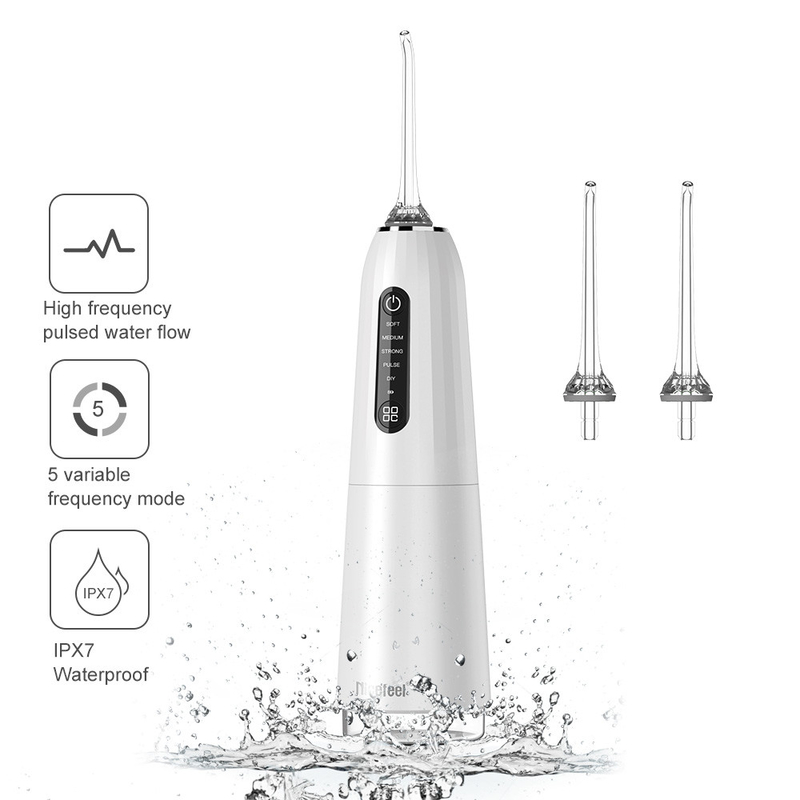 FC2661 Máy tăm nước không dây Nicefeel, Máy súc miệng nha khoa với 5 chế độ