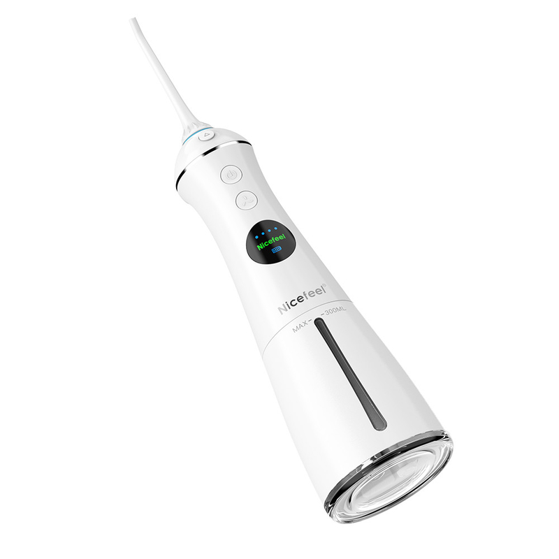 6+ Chế độ làm việc Máy phun nước điện IPX7 300ml Vệ sinh răng miệng Máy kích thích răng Làm trắng răng Nước chỉ nha khoa Chỉ nha khoa