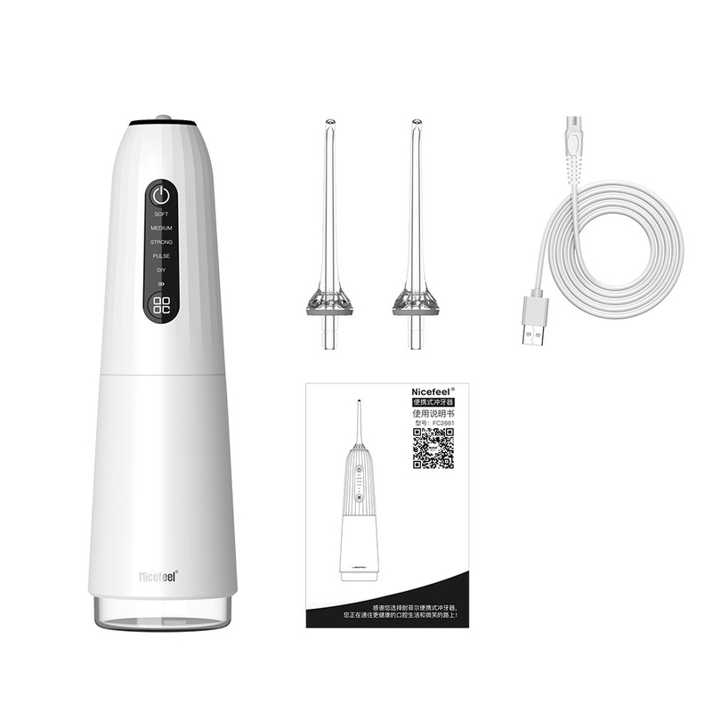 5+ Chế độ làm việc Máy phun nước điện Ipx7 300ml Vệ sinh răng miệng Máy làm sạch răng Máy làm sạch răng Nước nha khoa Pik Flosser
