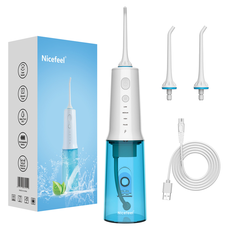Nicefeel Chăm sóc răng miệng Máy súc miệng không dây cầm tay Bình chứa nước 300ml Mạnh mẽ