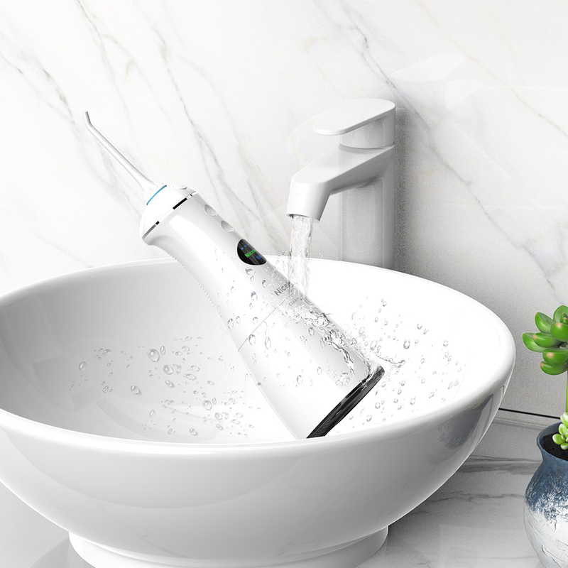 Máy tăm nước không dây dùng điện 300ml, 6 chế độ làm việc Máy chỉ nha khoa tia nước