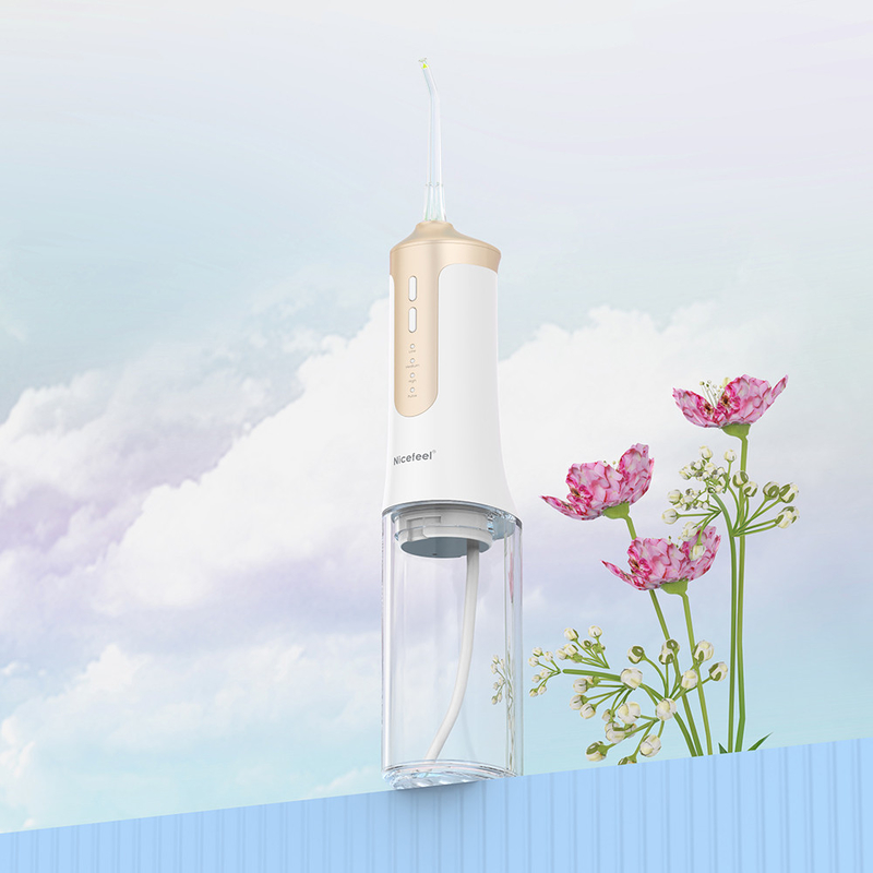 Máy làm sạch răng Máy tăm nước cầm tay không dây Electric Water Jet IPX7 300ml