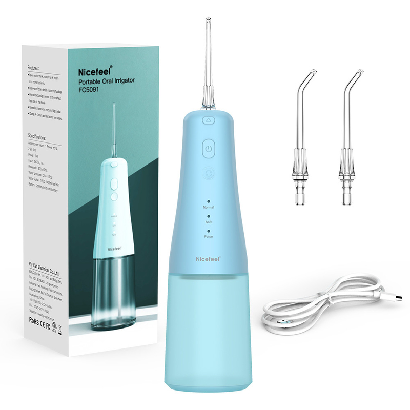 Cordless Water Dental Flosser Máy tưới tiêu miệng có thể sạc lại di động