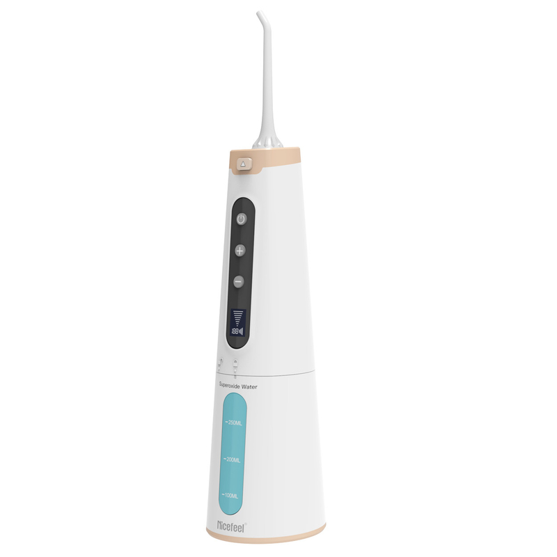 Máy tăm nước vệ sinh răng miệng Ozone trắng 0,5kg Máy tăm nước chăm sóc răng miệng sử dụng tại nhà