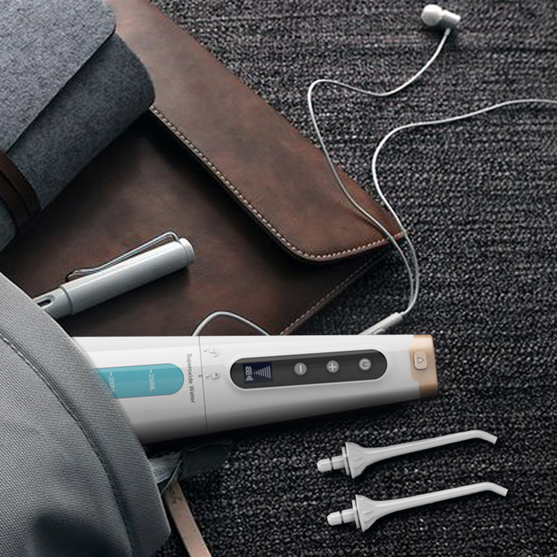 Máy tăm nước vệ sinh răng miệng Ozone trắng 0,5kg Máy tăm nước chăm sóc răng miệng sử dụng tại nhà