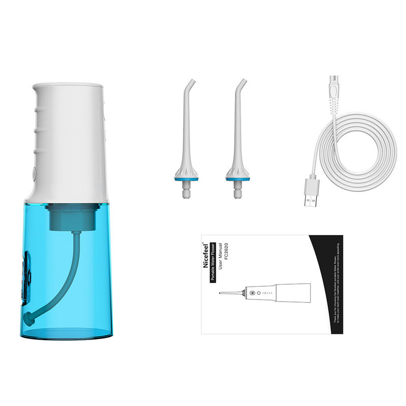Máy xỉa răng dùng điện tốt nhất cho du lịch Máy chà bông nước không dây Nicefeel IPX7 Pin 1900 mAh