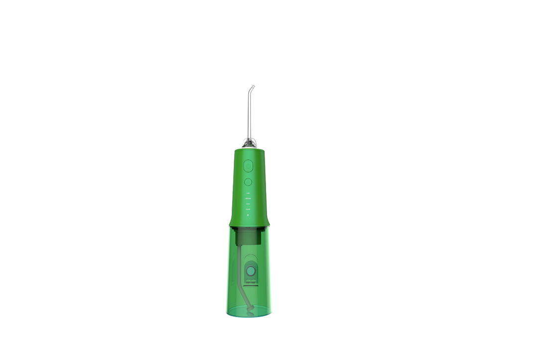 Máy tăm nước du lịch không dây 320ml Dụng cụ làm sạch răng 360 độ Đầu phun tia dài xoay