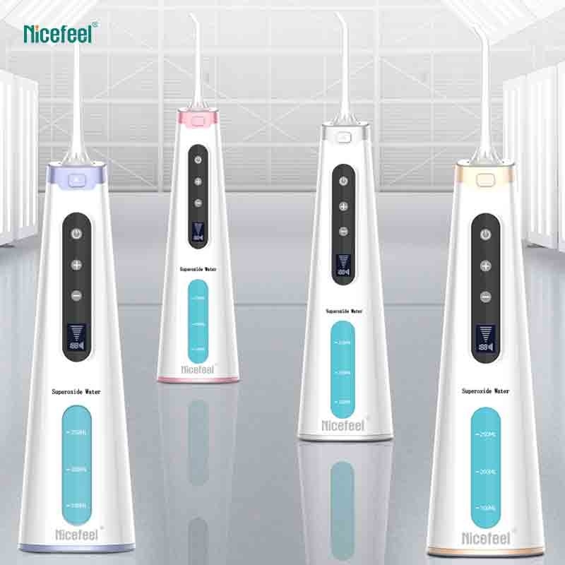 1600mAh Nicefeel Superoxide water Flosser Máy súc miệng để chăm sóc răng miệng